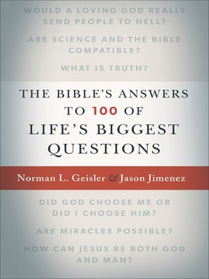 cover image of The Bible's Answers to 100 of Life's Biggest Questions